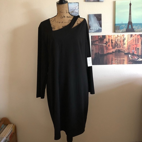 Alexia Admor Dresses & Skirts - Alexia Admor black cut-out sheath dress in ponte, Sz. 2X